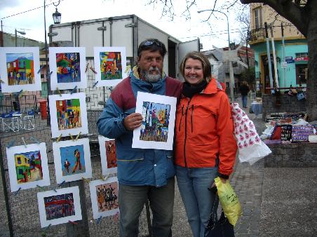 With my artist