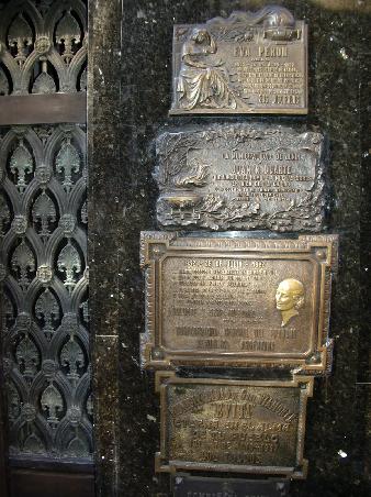 Evita´s resting place