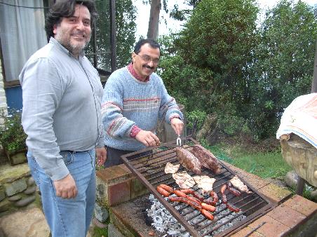 My boss and his brother in law giving new meaning to the phrase, "where´s the beef!"