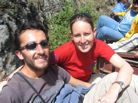 Marc and I enjoying the ride in the sunshine