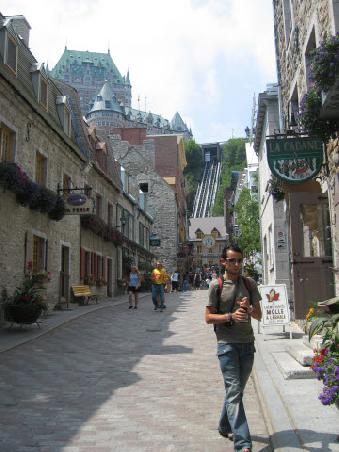 in a lovely side street of quebec city